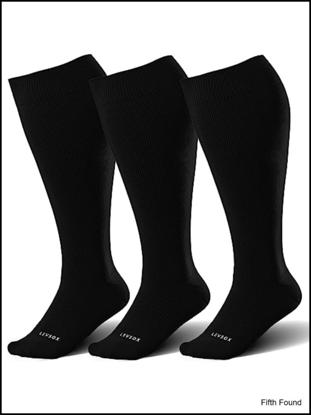 Wide Calf Compression Socks Knee High 15-20mmHg Support Stockings